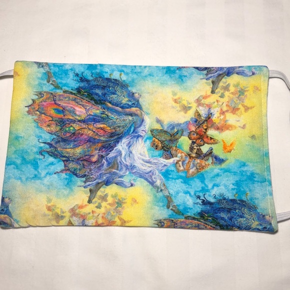 FACE MASK FAIRIES ANGEL BUTTERFLIES - Picture 5 of 6